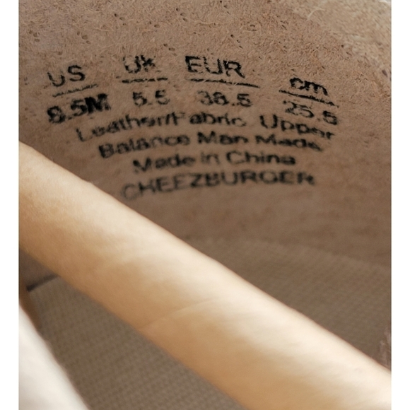 NWT ZODIAC CHEEZBURGER ALMOND TOE CANVAS COLORFUL SNEAKERS Sz 8.5 - Picture 11 of 14